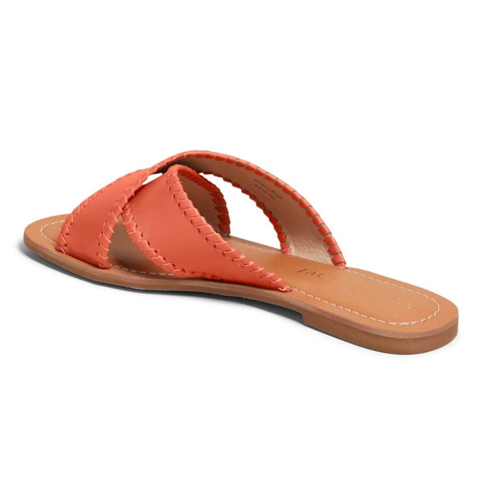 Jack Rogers Coral Sloane X-Band Leather Sandal - Women 7.5 - Picture 3 of 8